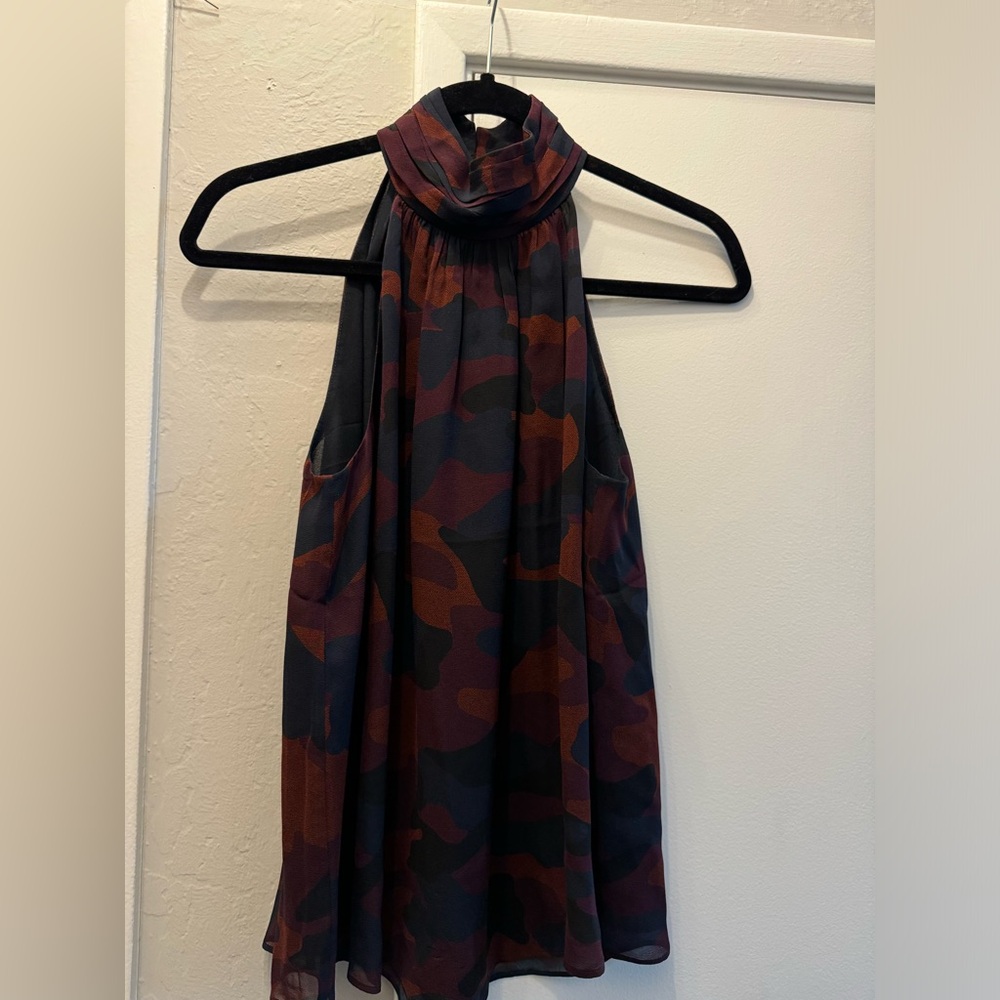 Joie high neck silk tank- size XS